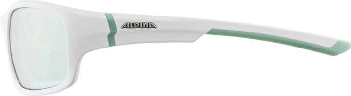 Produktbild ALPINA SPORTS Lyron S (White matt-pistachio, ceramic mirror emerald)