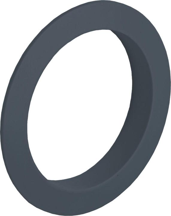 Junie Push-Lock Zylinderrosette rund, Kunststoff anthrazitgrau (10 Stk.)