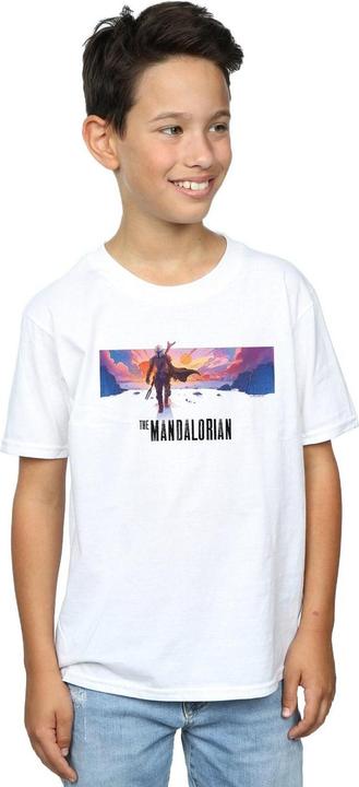 Immagine prodotto Star Wars The Mandalorian Landscape Maglietta Ragazzi (128)