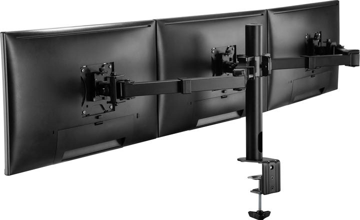 Immagine prodotto SpeaKa Professional Speaka Supporto da tavolo professionale per tre monitor da 43,18 - 68,58 cm (17 - 27) pollici (Tavolo, 27")