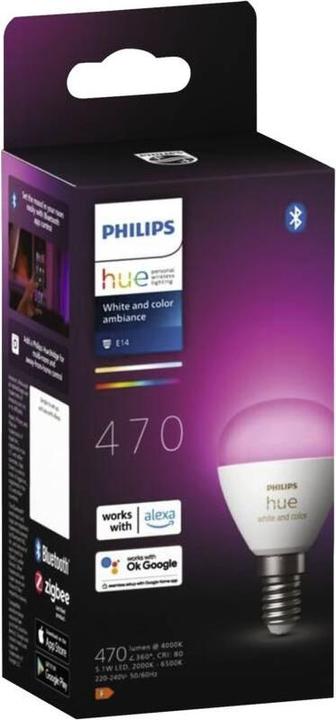 Actual product image Philips Hue White & Color Ambiance Chandelier (E14, 18360000 W, 470 lm, 1 x, F)