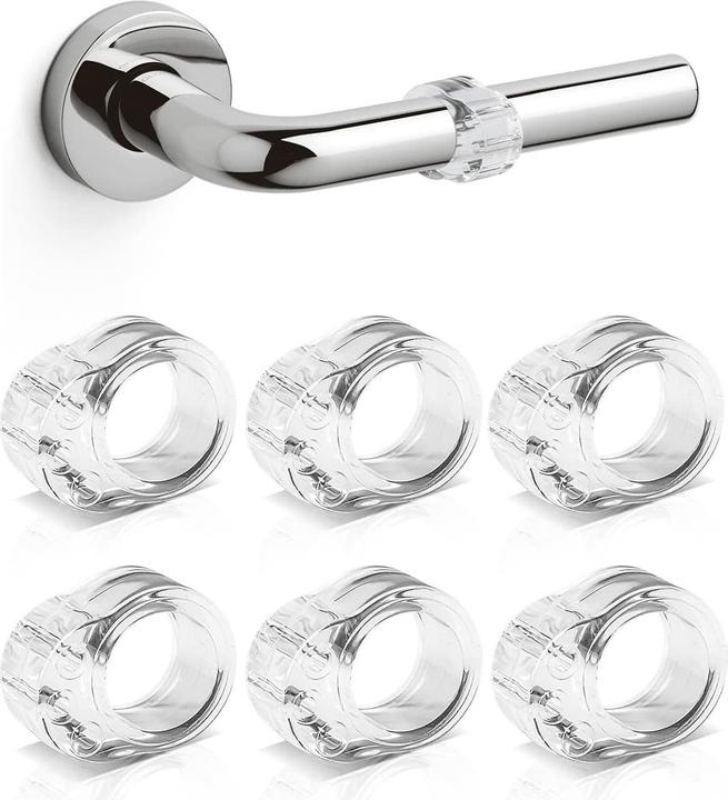 Image du produit ASMI 6 tampons de poignée de porte, tampons de porte murale, butoirs de poignée de porte (6 pièce(s))