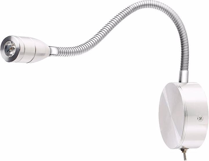 Produktbild Lunartec 2er Pack LED-Bett- & Lese-Leuchte mit Schwanenhals zur Wandmontage