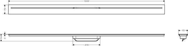 Produktbild Axor Drain Fertigset Durschrinne, 1200mm, 42524 (1200 mm)