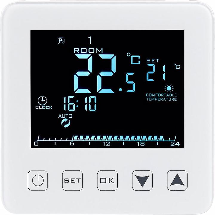 Produktbild Revolt WLAN-Thermostat Touch, Fussbodenheizungen, für Alexa & Google Assistant