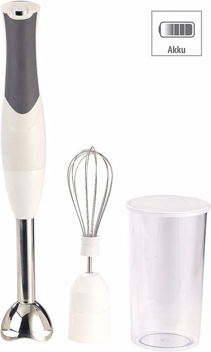 Actual product image Sichler Stainless steel cordless hand blender
