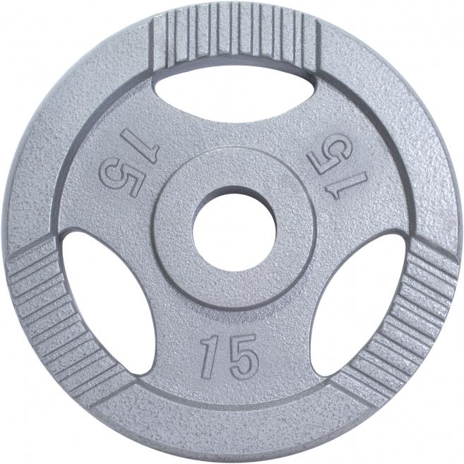 Image du produit Gorilla Sports Plaque de poids en fonte Gripper 0,5-20 KG (1 x 15 kg)