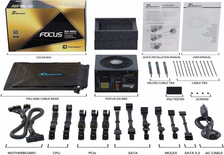 Actual product image Seasonic Focus GX (850 W)