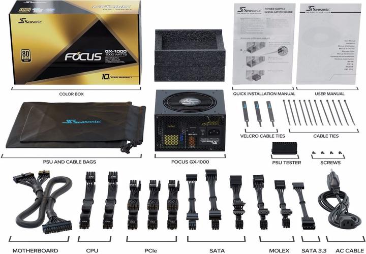 Image du produit Seasonic Focus GX (1000 W)