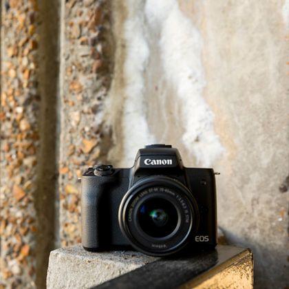 Actual product image Canon EOS M50 Kit - Import (15 - 45 mm, 24.10 Mpx, APS-C / DX)