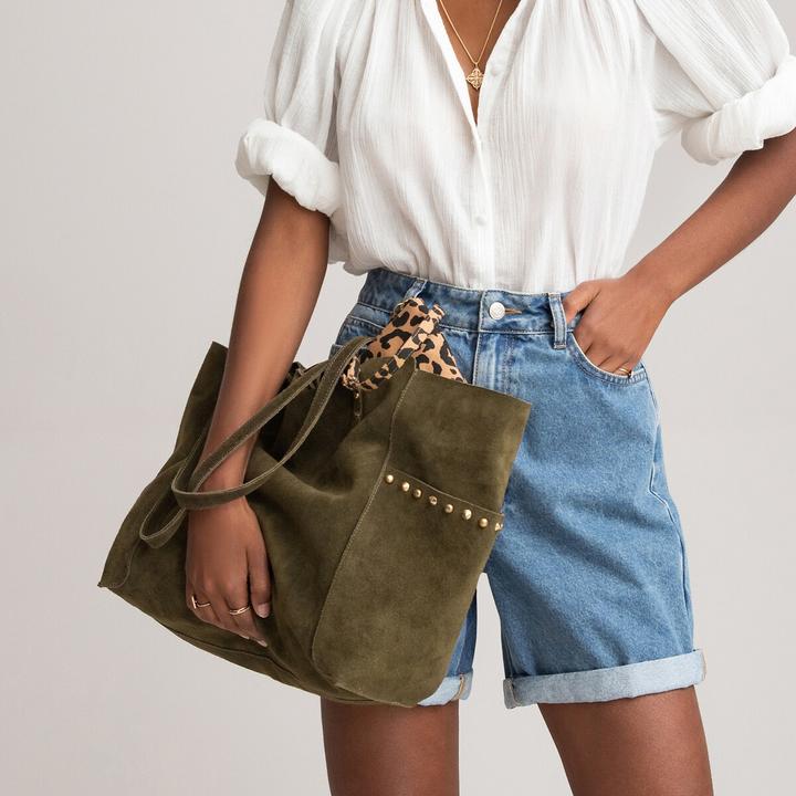 Image du produit La Redoute Collections Shopper en cuir souple