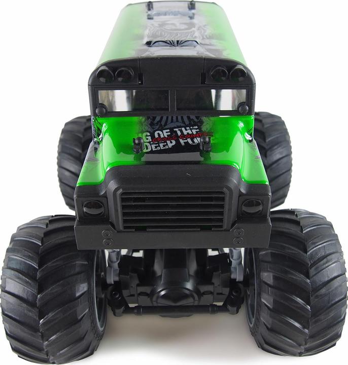 Immagine prodotto Amewi Crazy Schoolbus elettrico spazzolato Monster Truck 2WD 1:16 RTR verde