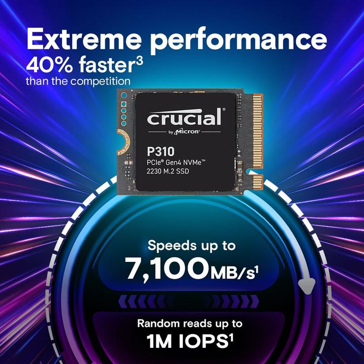 Actual product image Crucial P310 (1000 GB, M.2 2230)