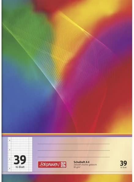 Produktbild Schulheft A4 16 Blatt rautiert Lineatur 39 16 Blatt (A4)