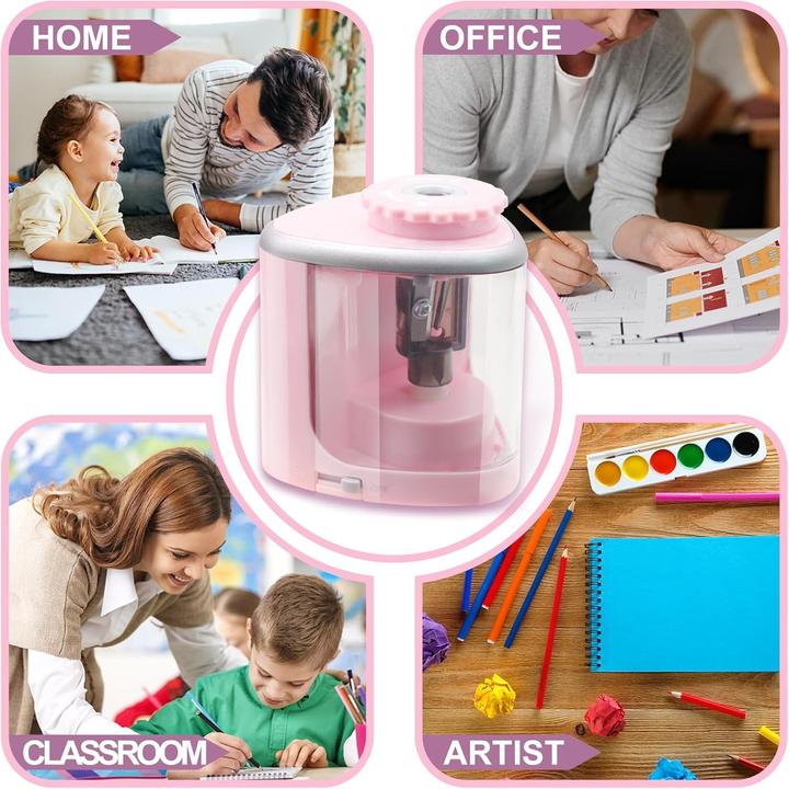 Produktbild ASMI Elektrischer Bleistiftspitzer Pink