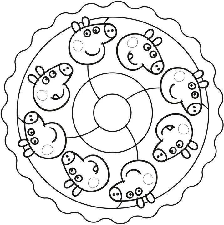 Produktbild Peppa Wutz Ausmalbilder: MANDALA Malspass