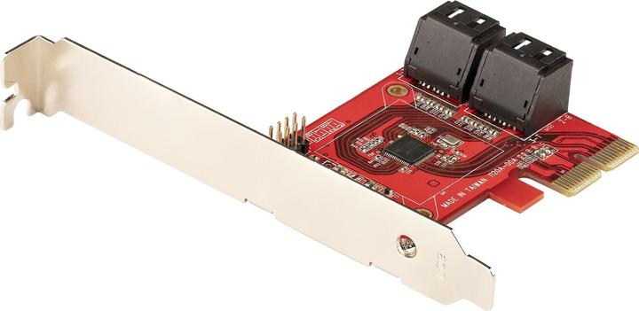 StarTech com 4P6G-PCIE-SATA-CARD, PCIe, SATA, PCIe 3.0, Rouge, ASMedia - ASM1164, 6 Gbit/s