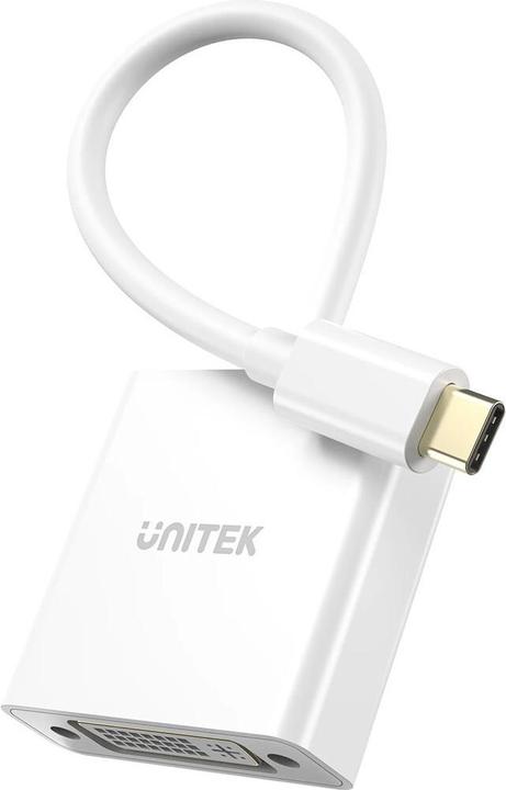 Unitek ADAPTATEUR USB-C-DVI 1080P@60HZ BIAŁY 15CM M/F (DVI, 15 cm)