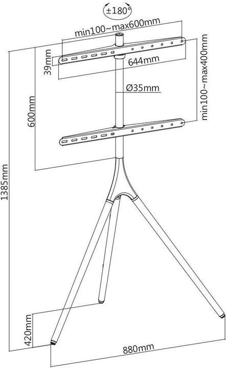 Produktbild Opticum AX Arto Tripod (Universal, 65", 32 kg)