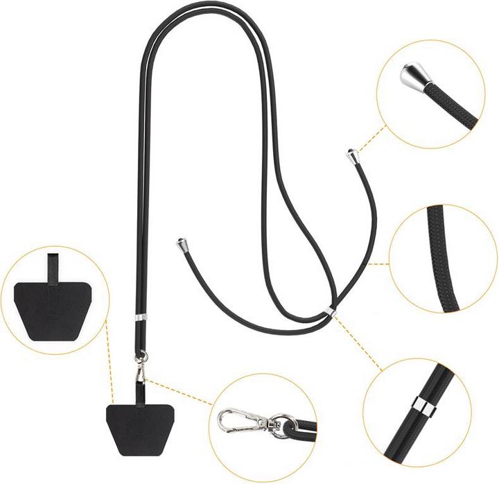 Produktbild Apfelkiste Universal Necklace Handykette Umhängeband für Schutzhülle - - (140cm)