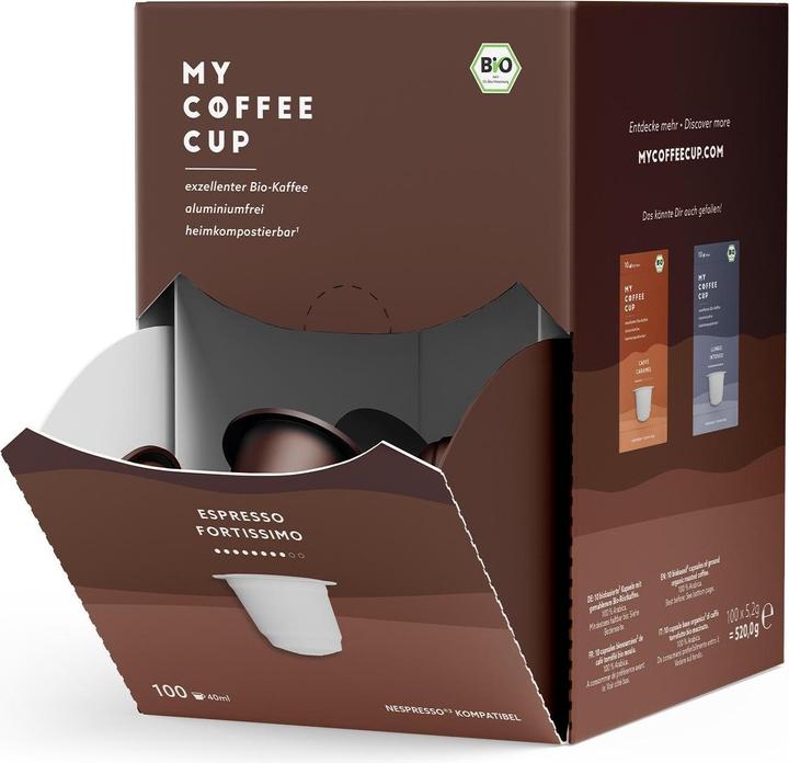 Actual product image My-Cups Espresso Fortissimo (100 x Port.)