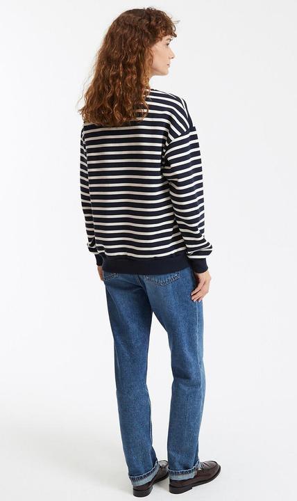 Immagine prodotto La Redoute Collections Gestreiftes Sweatshirt mit geknöpfter Schulter (S)