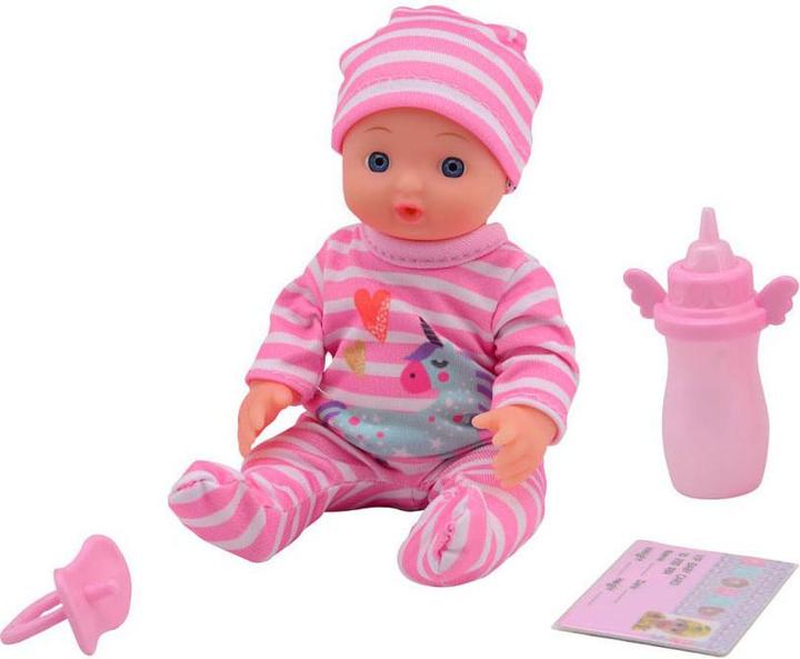 Actual product image Baby Rose Drinking and peeing baby doll, 17 cm