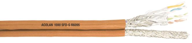 Produktbild Acome ACOLAN 1000 S/FTP Cat7 LSOH Orange Duplex 2x(4x2xAWG23/1) FRNC-C Tr500m Cca