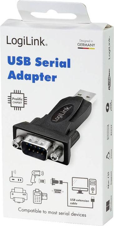 Image du produit LogiLink USB 2.0 zu (USB 2.0, RS-232, 15 cm)