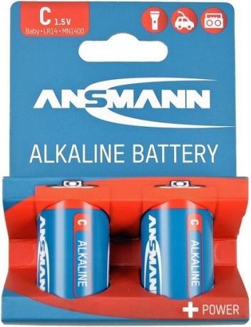 Actual product image Ansmann RED LINE - Battery 2 x C - Carbon (2 pcs., C, 7000 mAh)