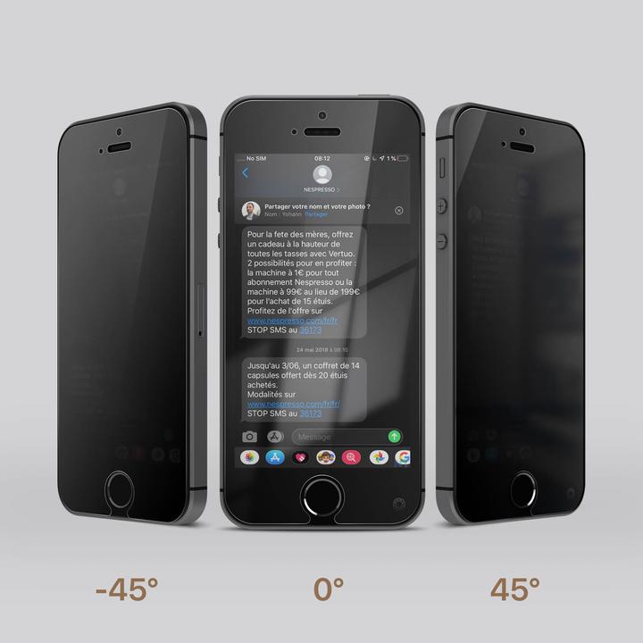 Immagine prodotto Bigben Connected Protezione dello schermo in vetro privacy (1 Pezzo/i, Apple iPhone SE)