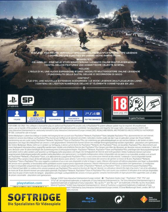 Actual product image Sony Ghost of Tsushima Director’s Cut (PS4, Multilingual)