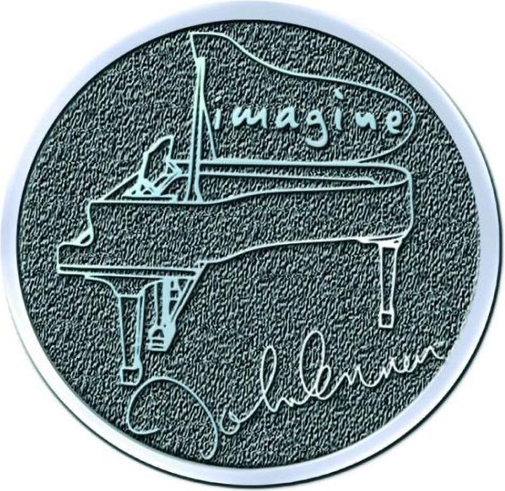 Produktbild Universal Textiles Abzeichen Imagine Metall Chrom