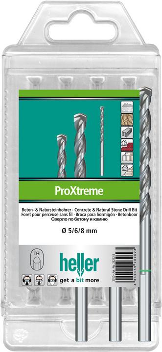 Produktbild Heller Hartmetall Beton-Spiralbohrer- (6 mm, 5 mm, 8 mm)