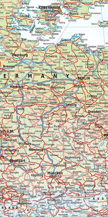 Actual product image Railmap Europe 1:5Mio
