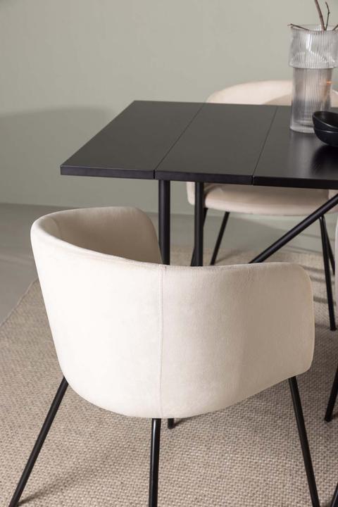 Actual product image Ebuy24 Dining set Astrid 9 (7-piece) (90 x 75 x 200 cm)