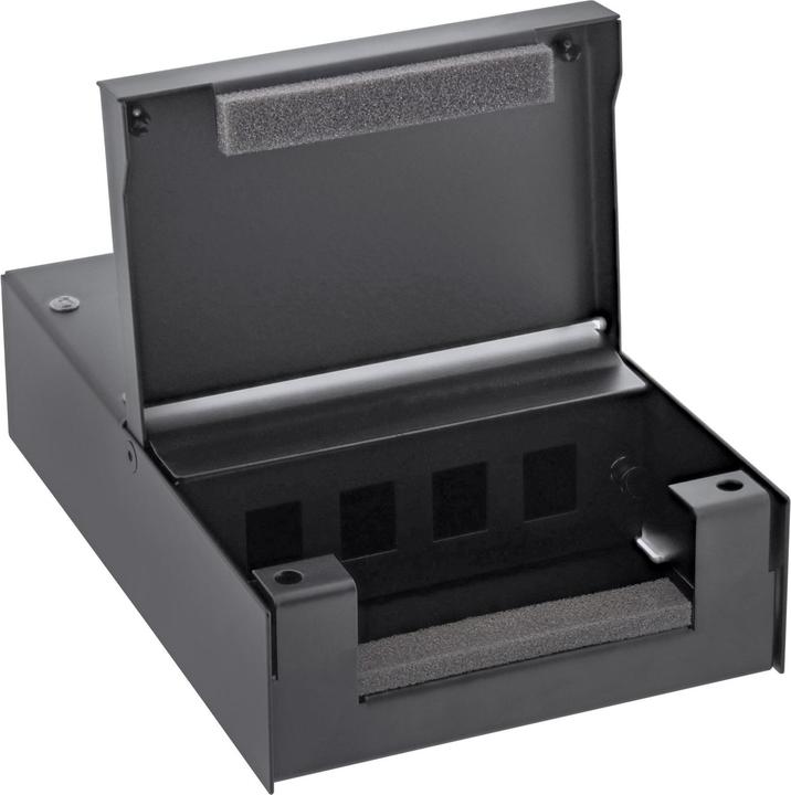 Produktbild InLine Anschlussdose Aufputz für 4x Keystone RJ45 Buchse