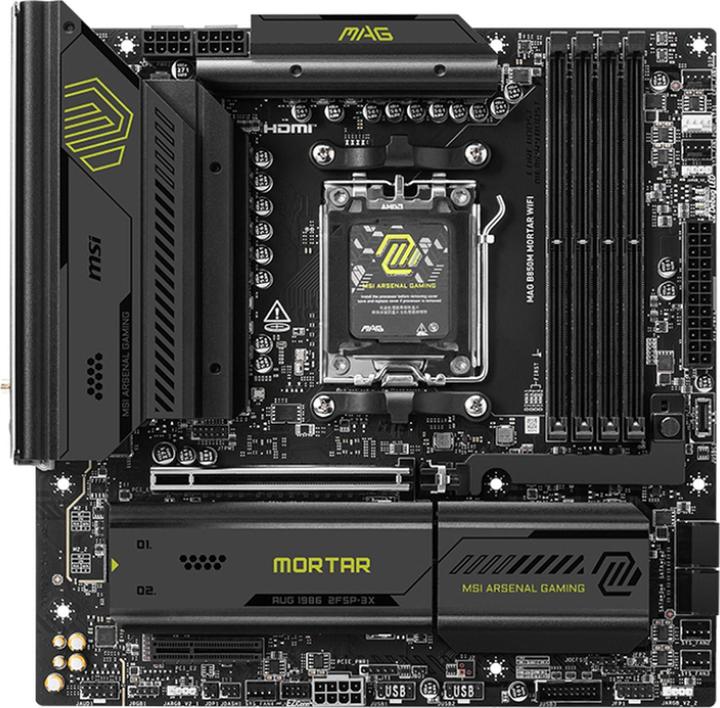 Produktbild MSI MAG B850M Mortar Wifi (B850,AM5,mATX,DDR5)