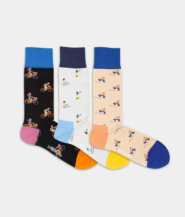 Immagine prodotto DillySocks Sport tutto l'anno (confezione da 3, 36 - 40)