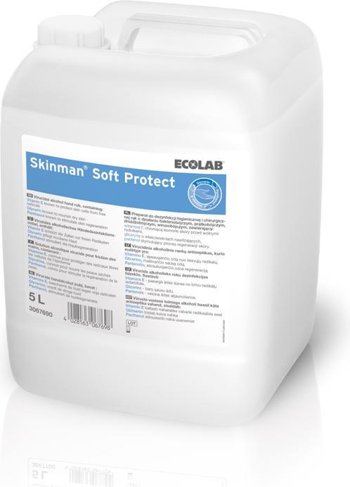 Actual product image Ecolab SOFT PROTECT virucidal alcohol-based hand disinfectant liq (5000 ml)