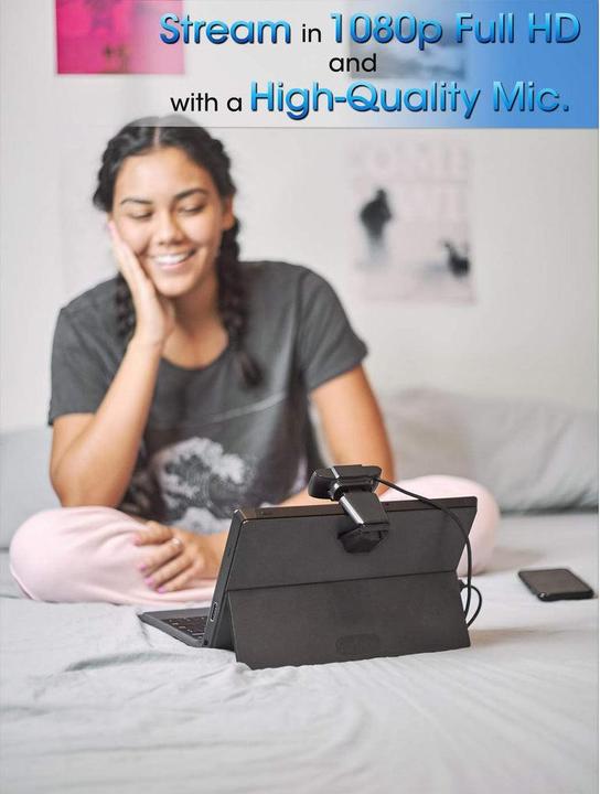 Actual product image Manhattan Webcam 2 megapixel 1080p microphone (2 Mpx)