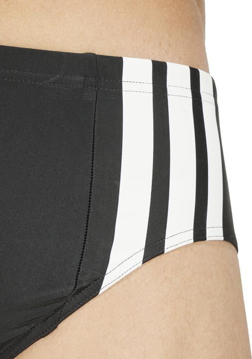 Produktbild adidas Herren 3 Stripes Swim Trunks, Black/White, L (L)
