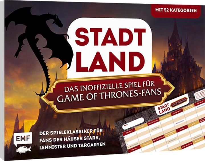 Stadt, Land, das inoffizielle Spiel für Game of Thrones-Fans – Der Spieleklassiker für Fans der (Deutsch)