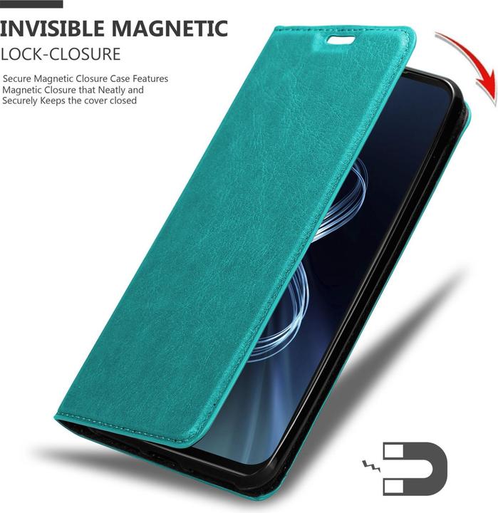 Actual product image Cadorabo Book Invis. Magnet sleeve (Asus Zenfone 8)