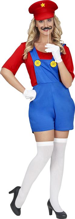 Image du produit Widmann Super Mario plombier avec costume et chapeau femme costume (M)