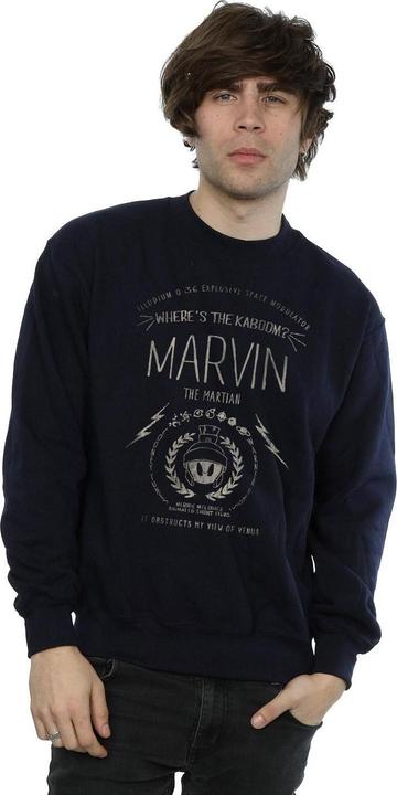 Actual product image Looney Tunes Mens Marvin The Martian Where's The Kaboom Sweatshirt (L)
