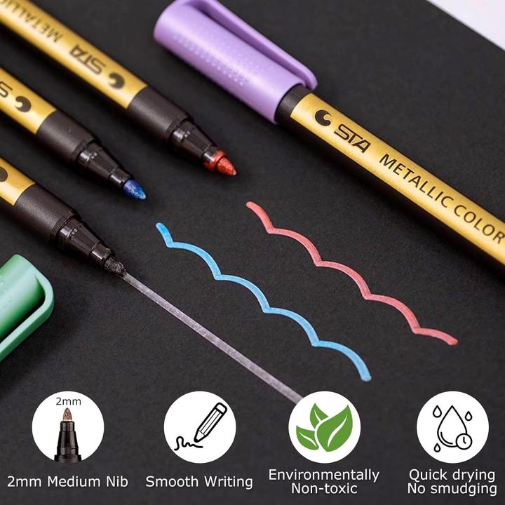Actual product image Cbx Metallic Stifte, Textmarker 10 Stück (10 x)