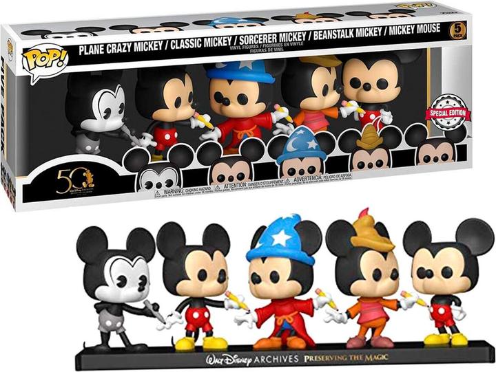 Actual product image Funko Pop! Disney Mickey 5 Pack Exclusive