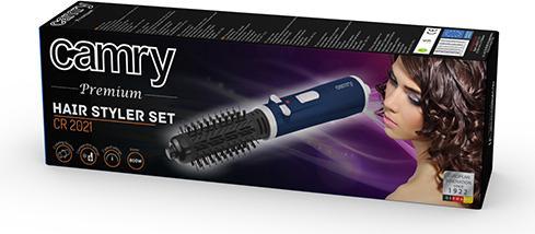 Actual product image Camry CR 2021 hair styling tool Hair styling kit Steam Black, Blue, Grey