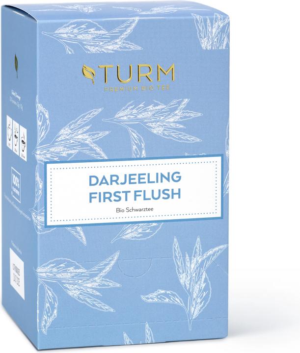 Produktbild Turm Kaffee Bio Darjeeling First Flush Schwarztee 20er Schachtel (FTGFOP1 FF STD-2) (60 g)
